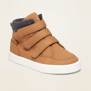 Old navy triple strap canvas high top toddler sneakers